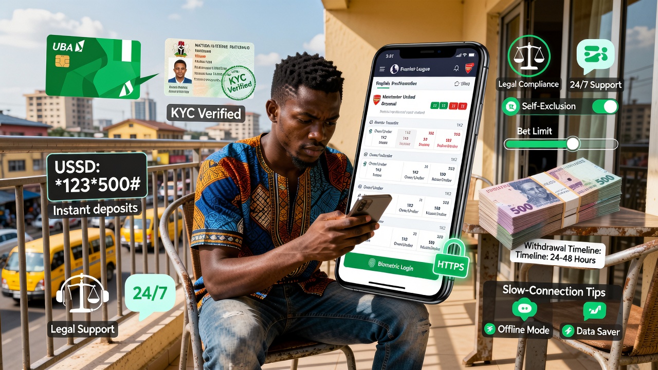 Online Entertainment and Sports Betting in Nigeria: Apps, Security, Bonuses, Legal Requirements, Account Setup, Payments, Support, and Slow-Connection Tips